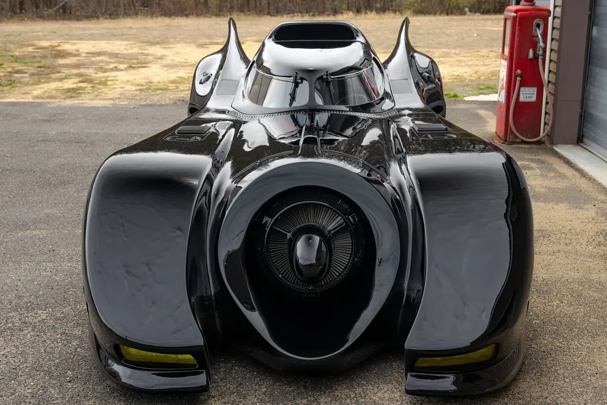 Batmobile at wedding venue