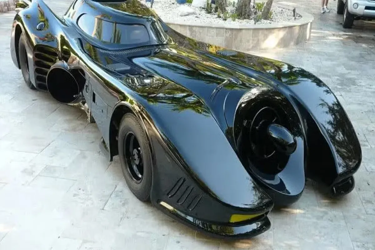 Car on film set